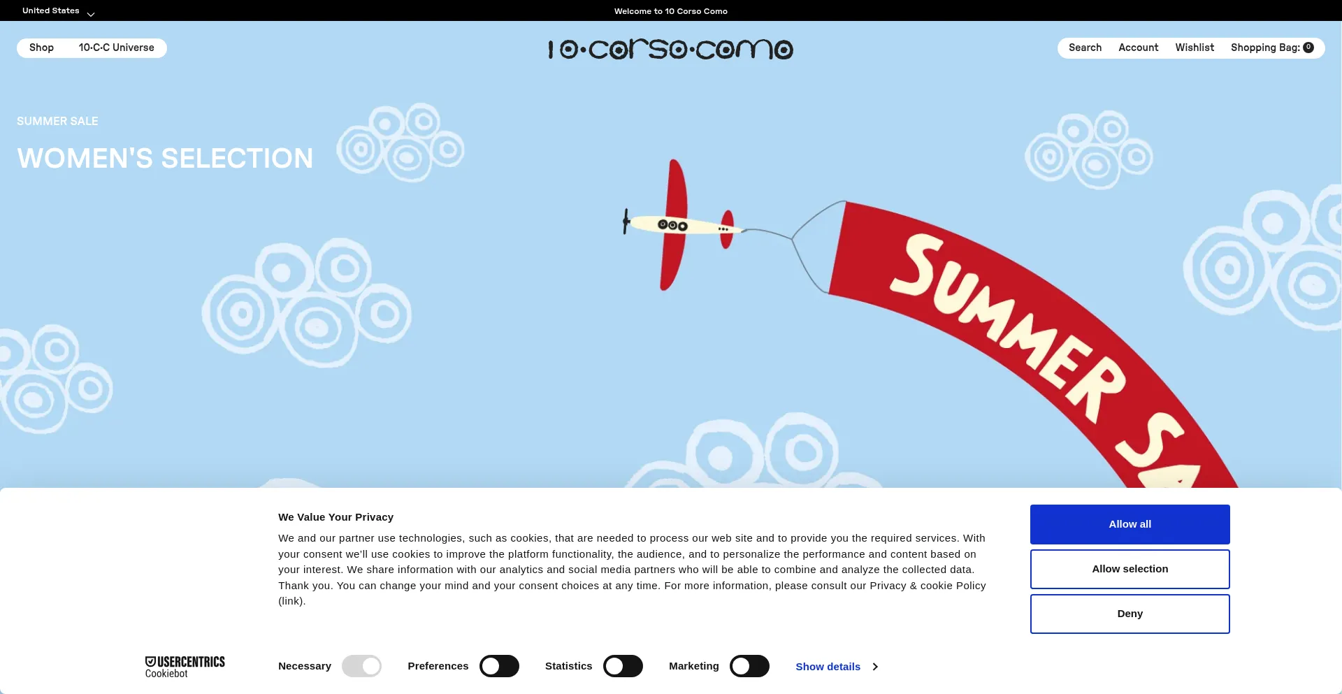 Website screenshot of 10corsocomo.com