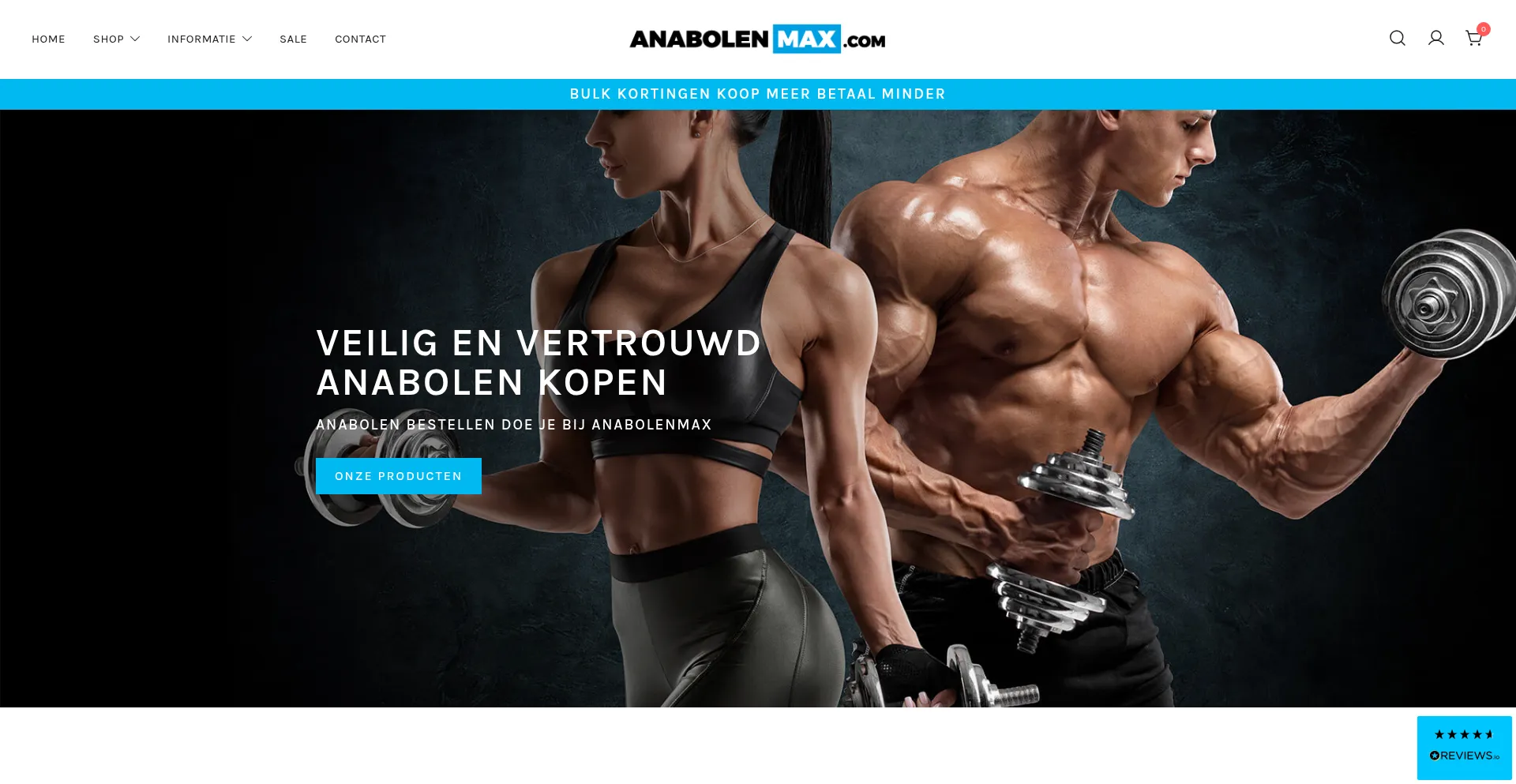 Website screenshot of 123anabolenkopen.com