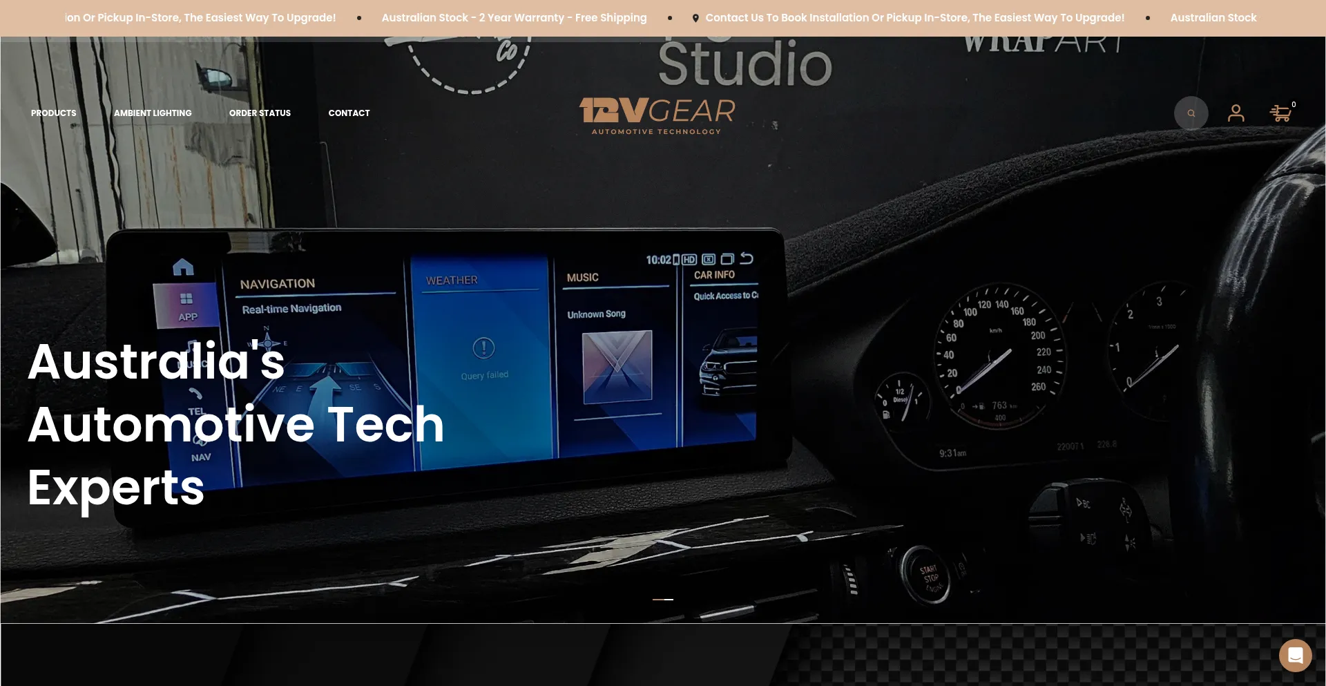 Website screenshot of 12voltgear.com.au