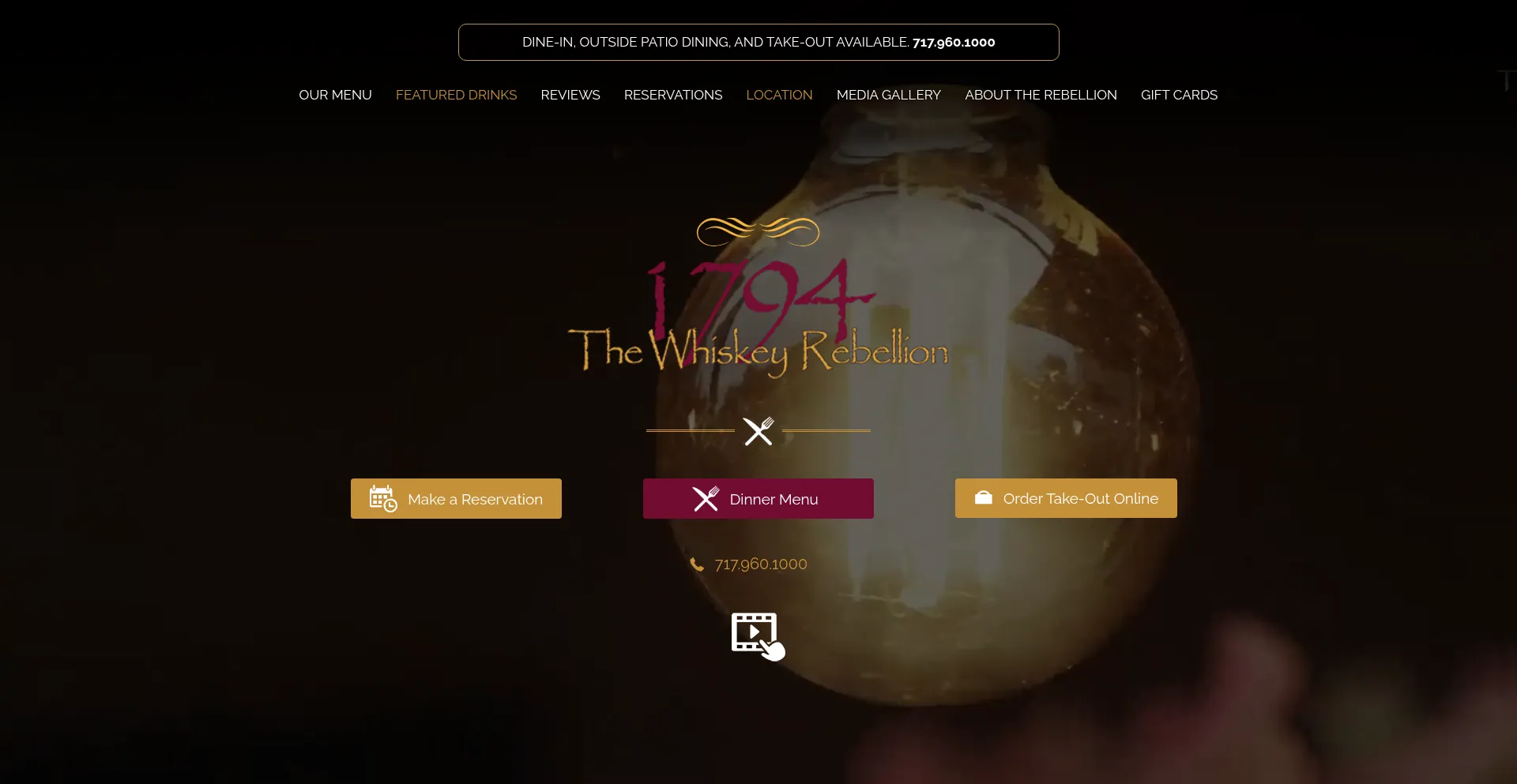 Website screenshot of 1794thewhiskeyrebellion.com