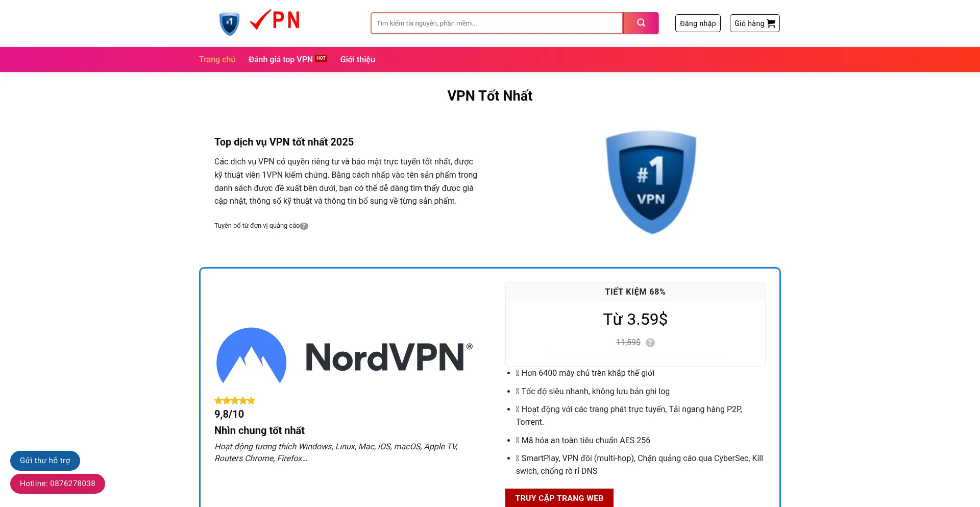 1vpn.info Screenshot