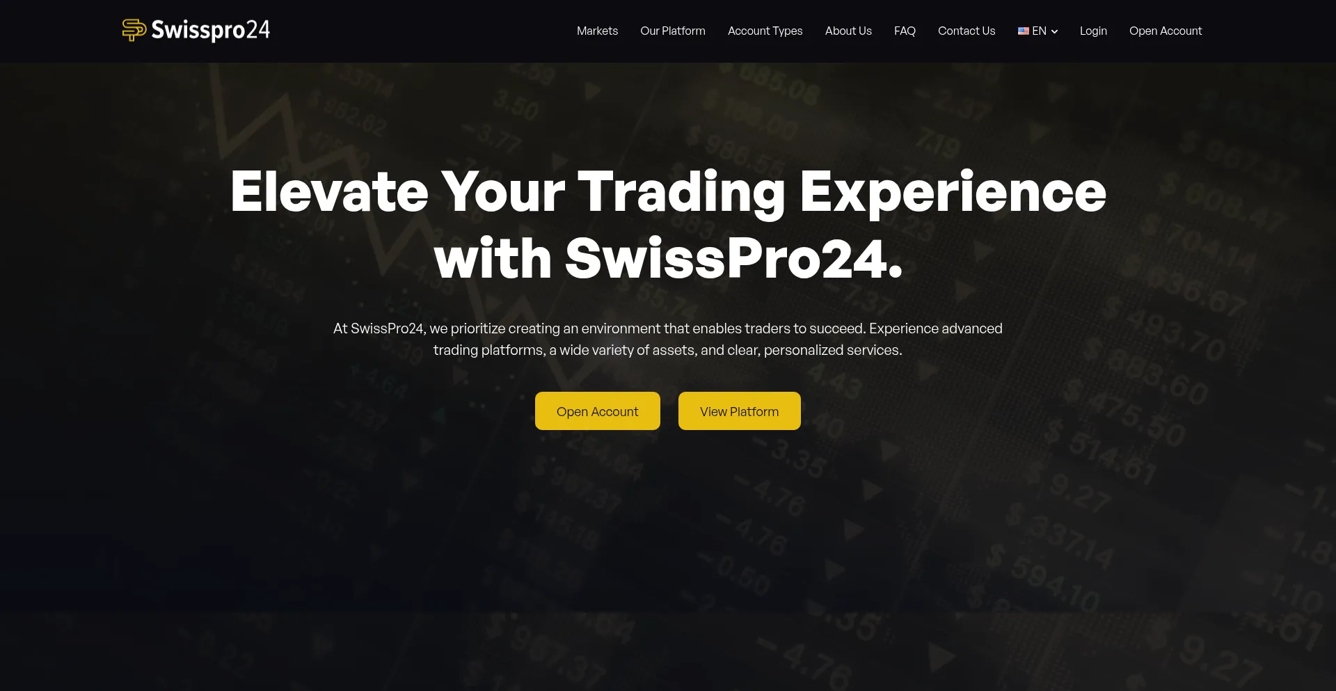 Website screenshot of 24proswiss.org