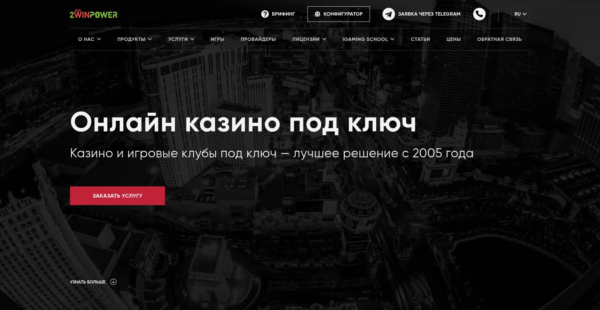 Website screenshot of 2wpower.com