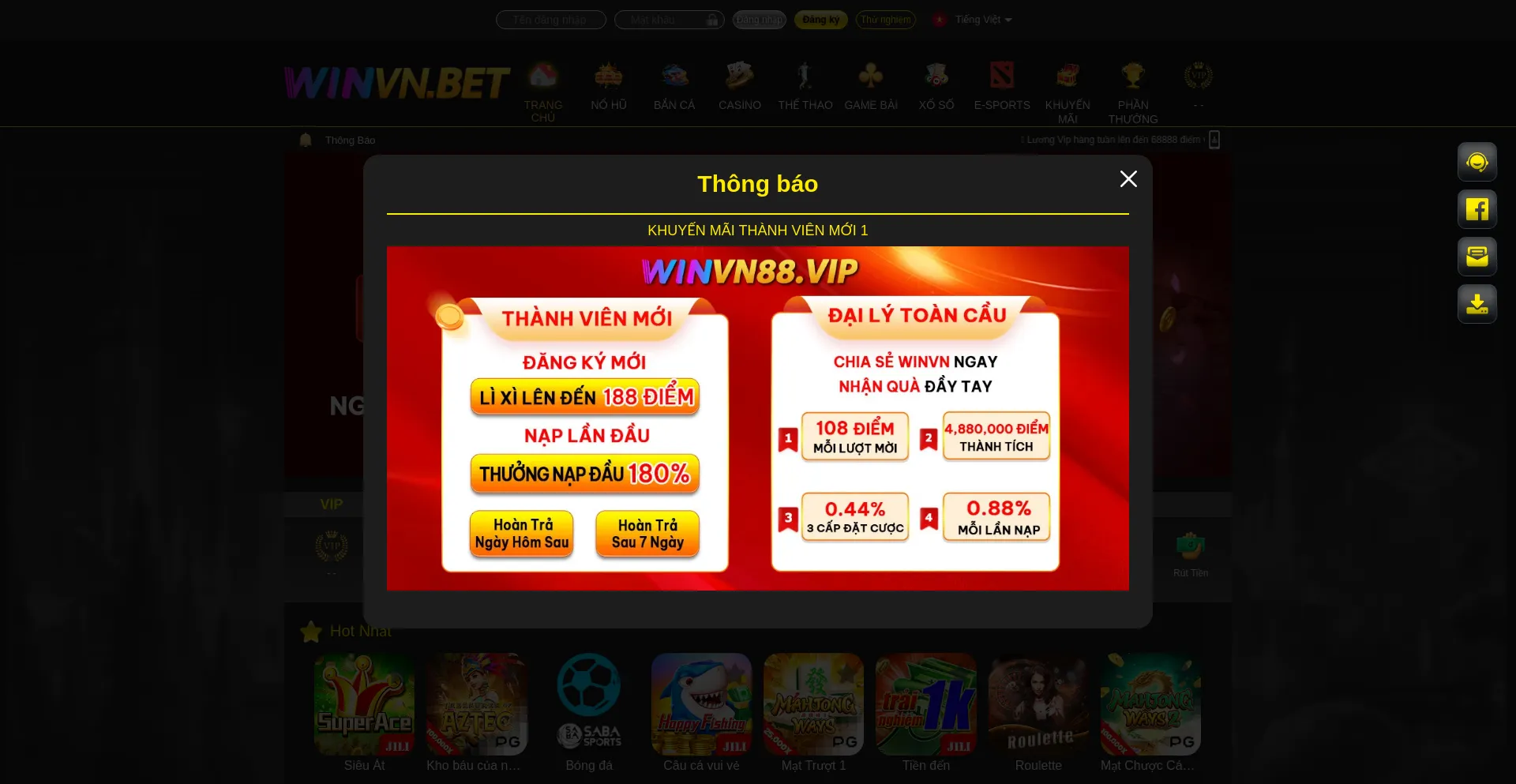 Website screenshot of 329winvn.com