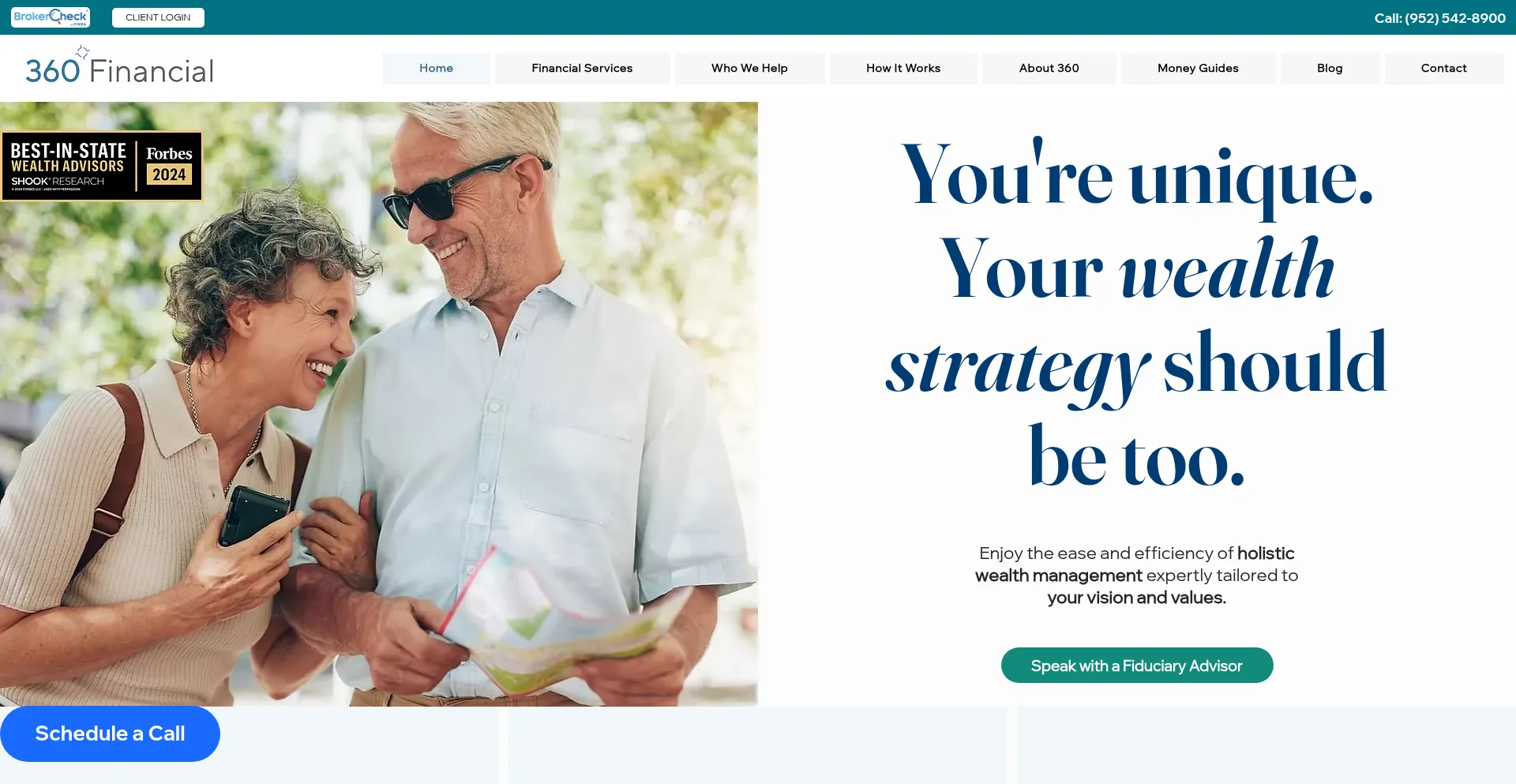 Website screenshot of 360financial.net