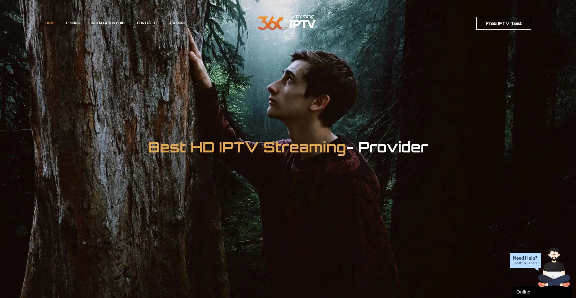 Website screenshot of 360iptv.com