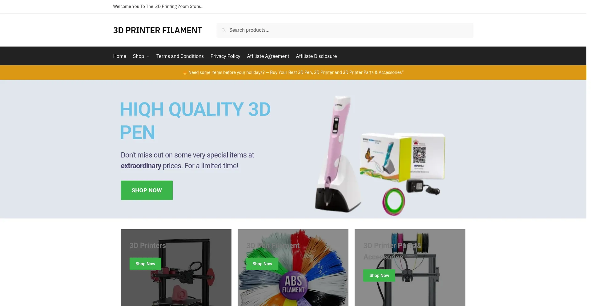 3dprintingzoom.com Screenshot