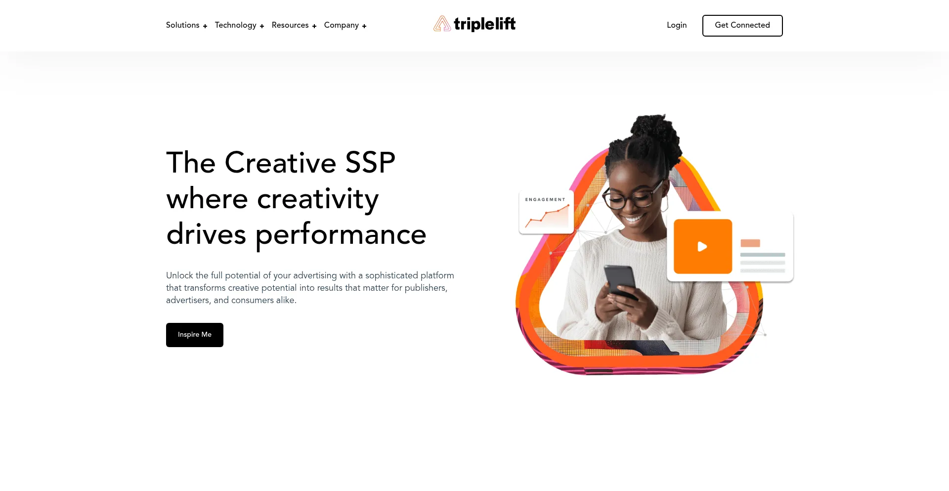 Website screenshot of 3lift.com