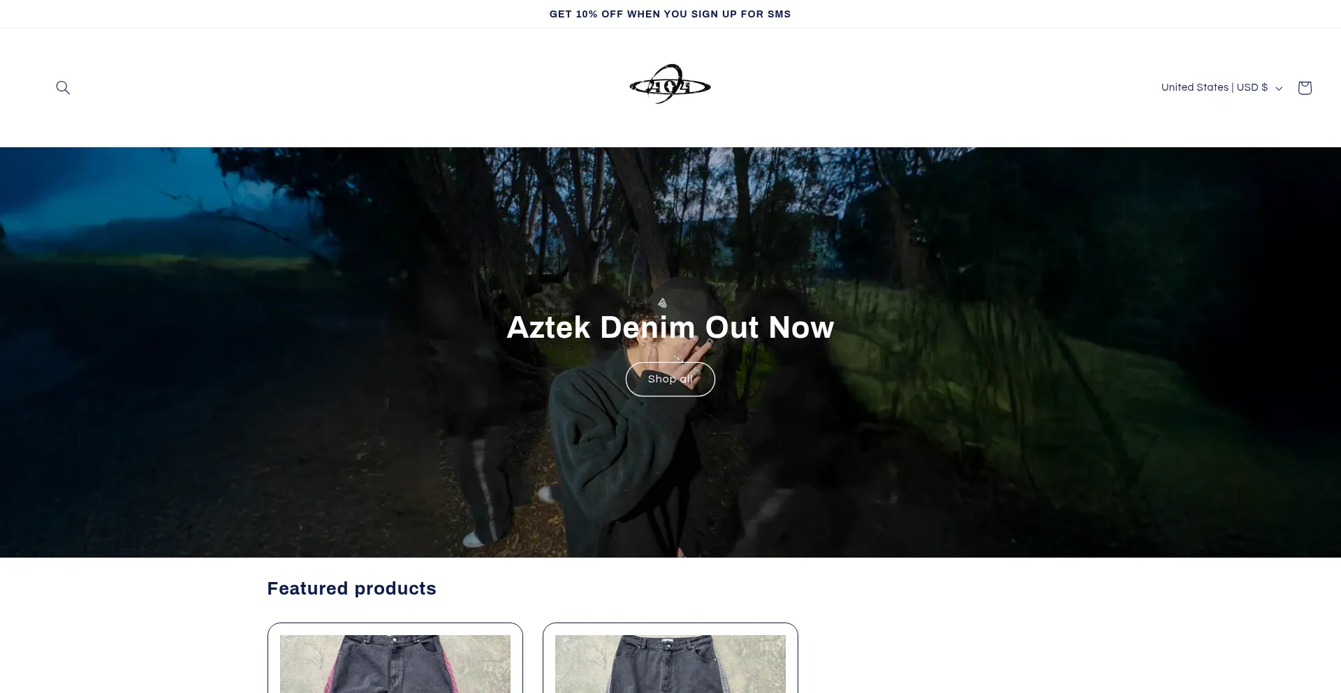 Website screenshot of 404brand.store