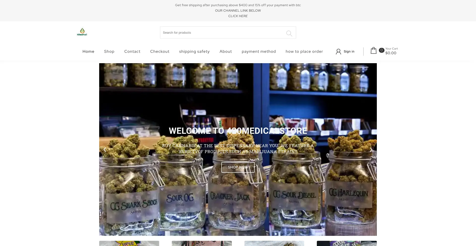 420medicalstore.com Screenshot