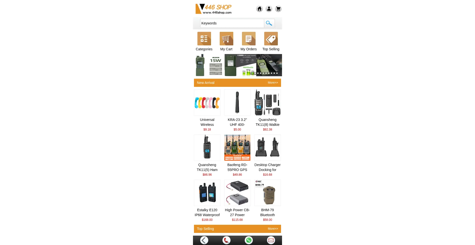 Website screenshot of 446shop.com