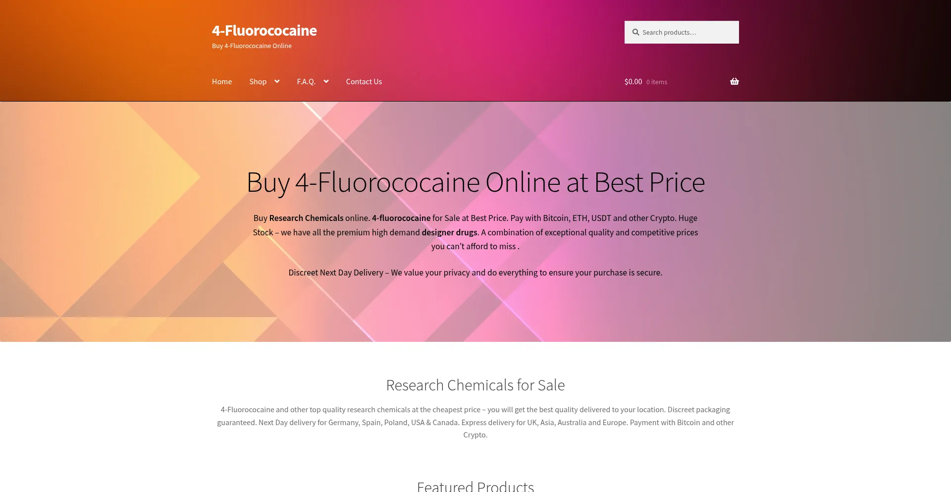 4-fluorococaine.net Screenshot