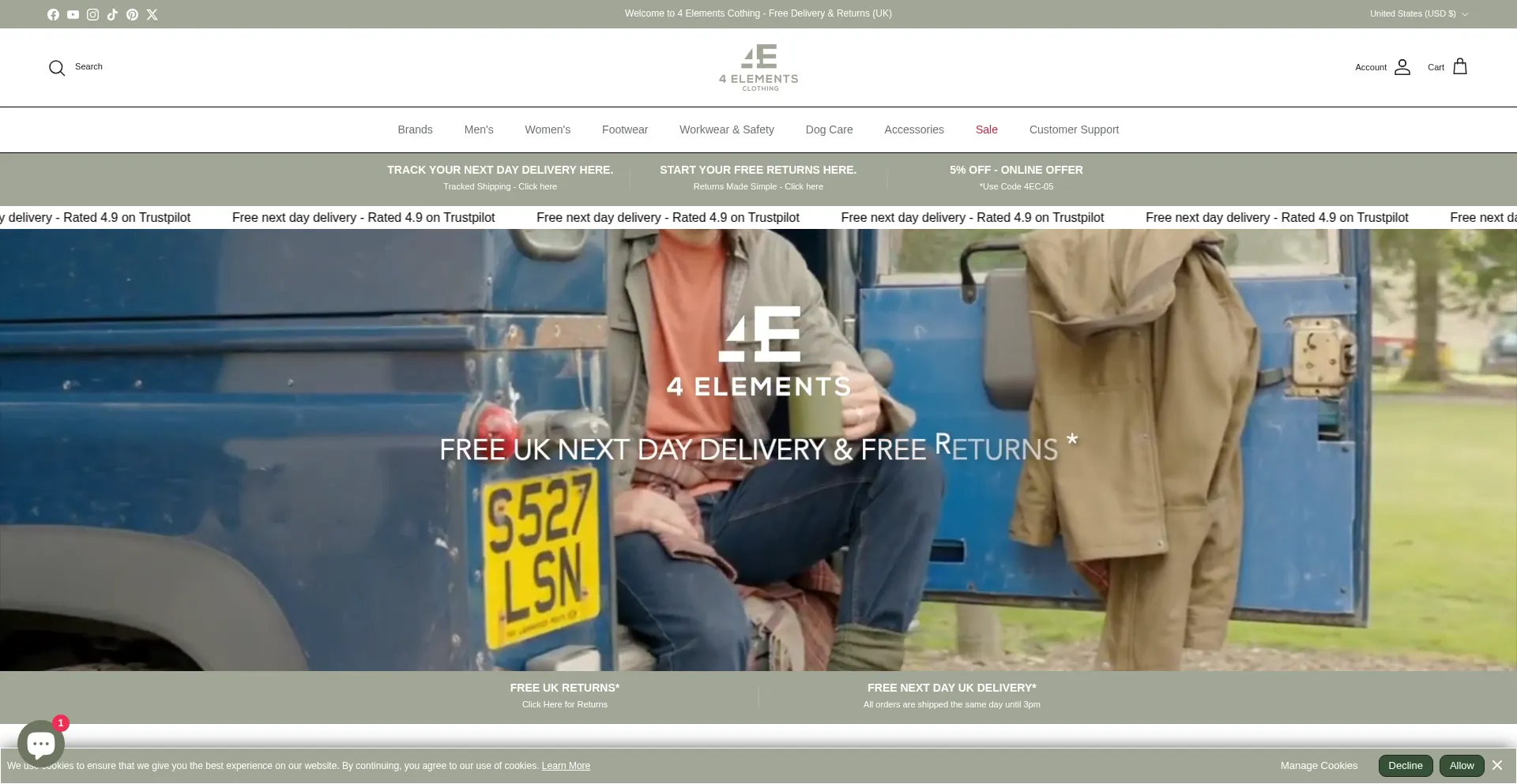 4elementsclothing.co.uk