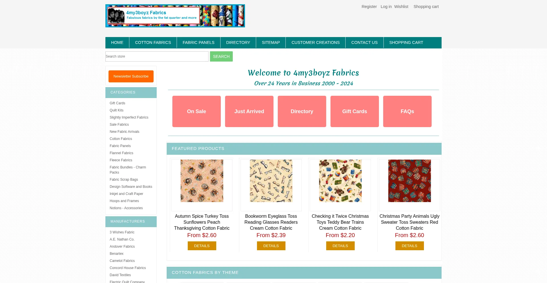 Website screenshot of 4my3boyz.com