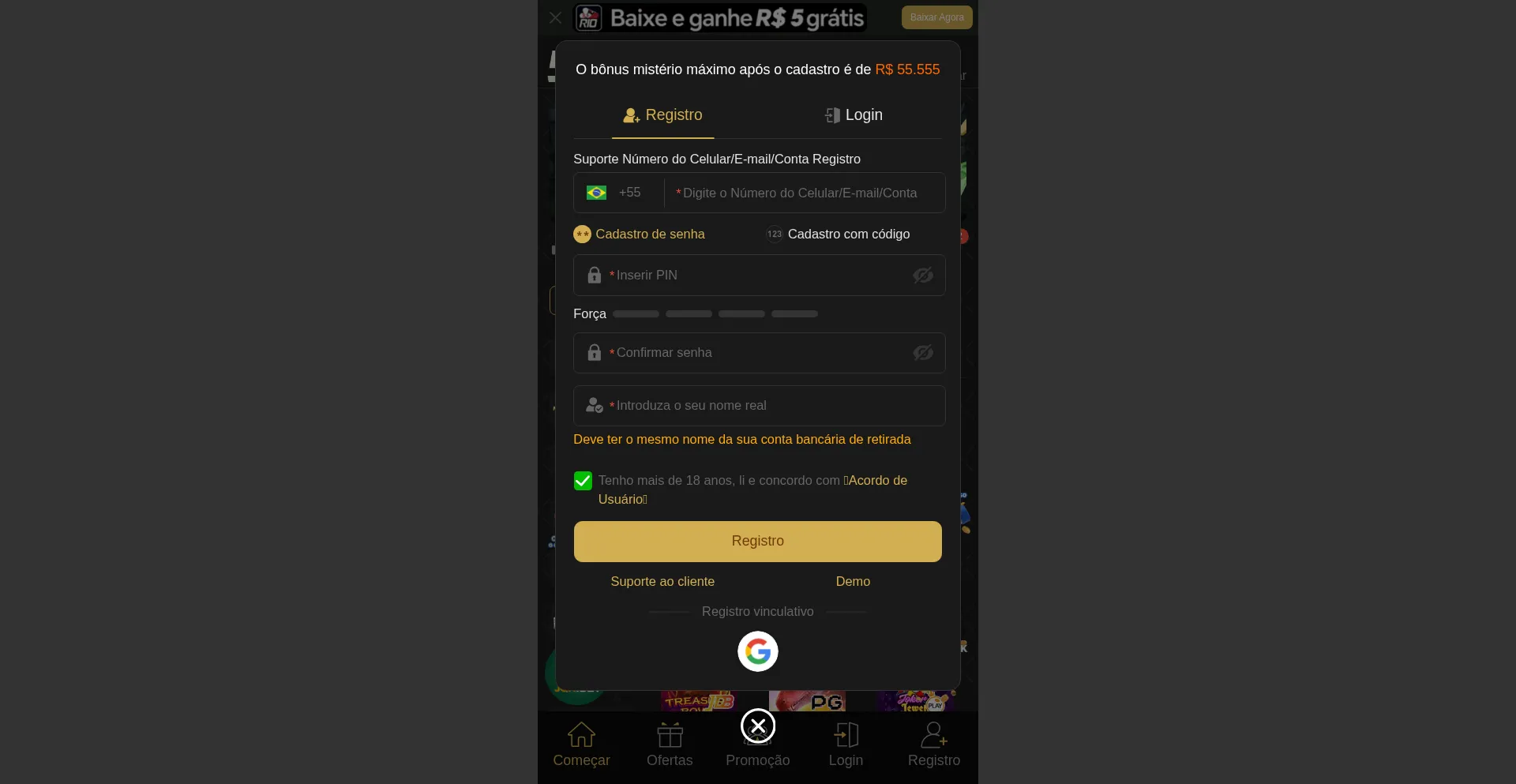 55rio.com Screenshot