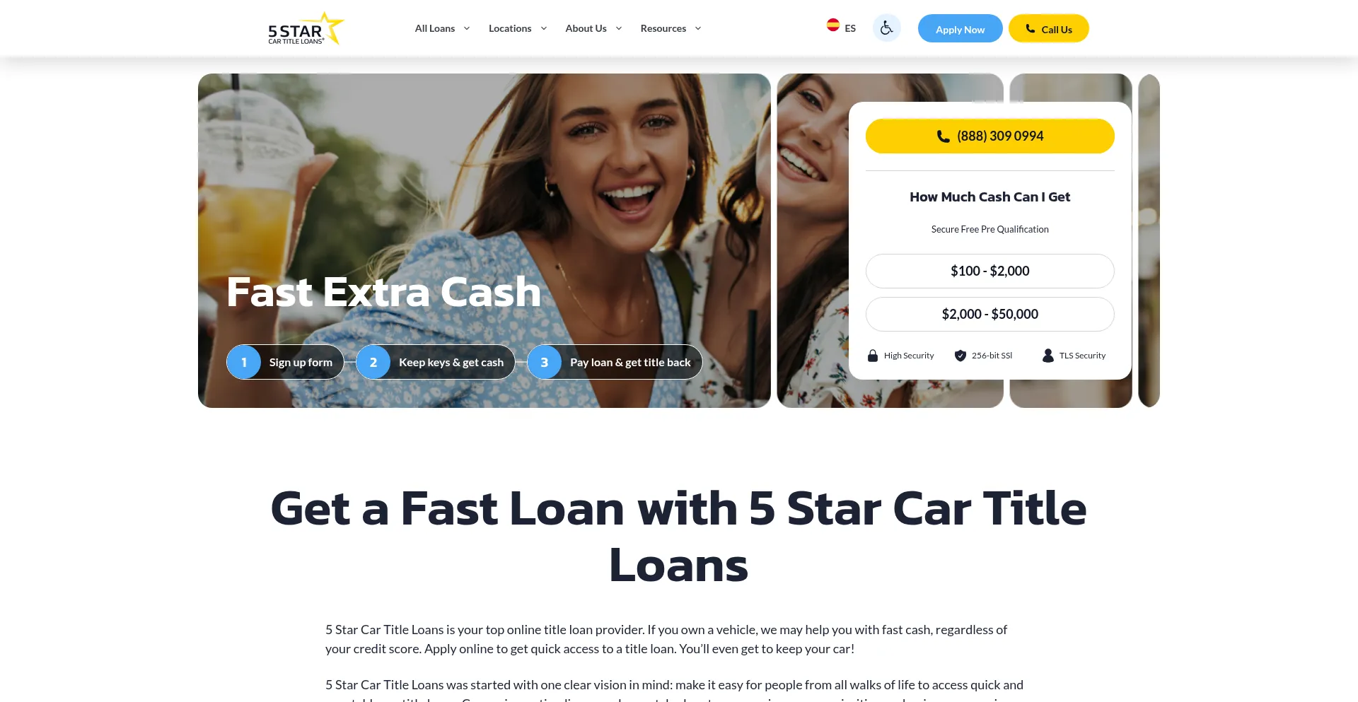 5starloans.com Screenshot
