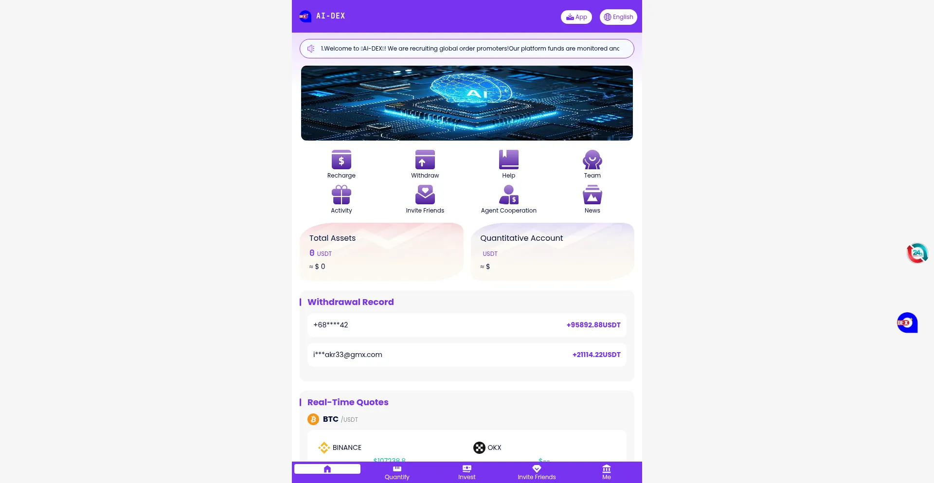 Website screenshot of 6.68b.cc