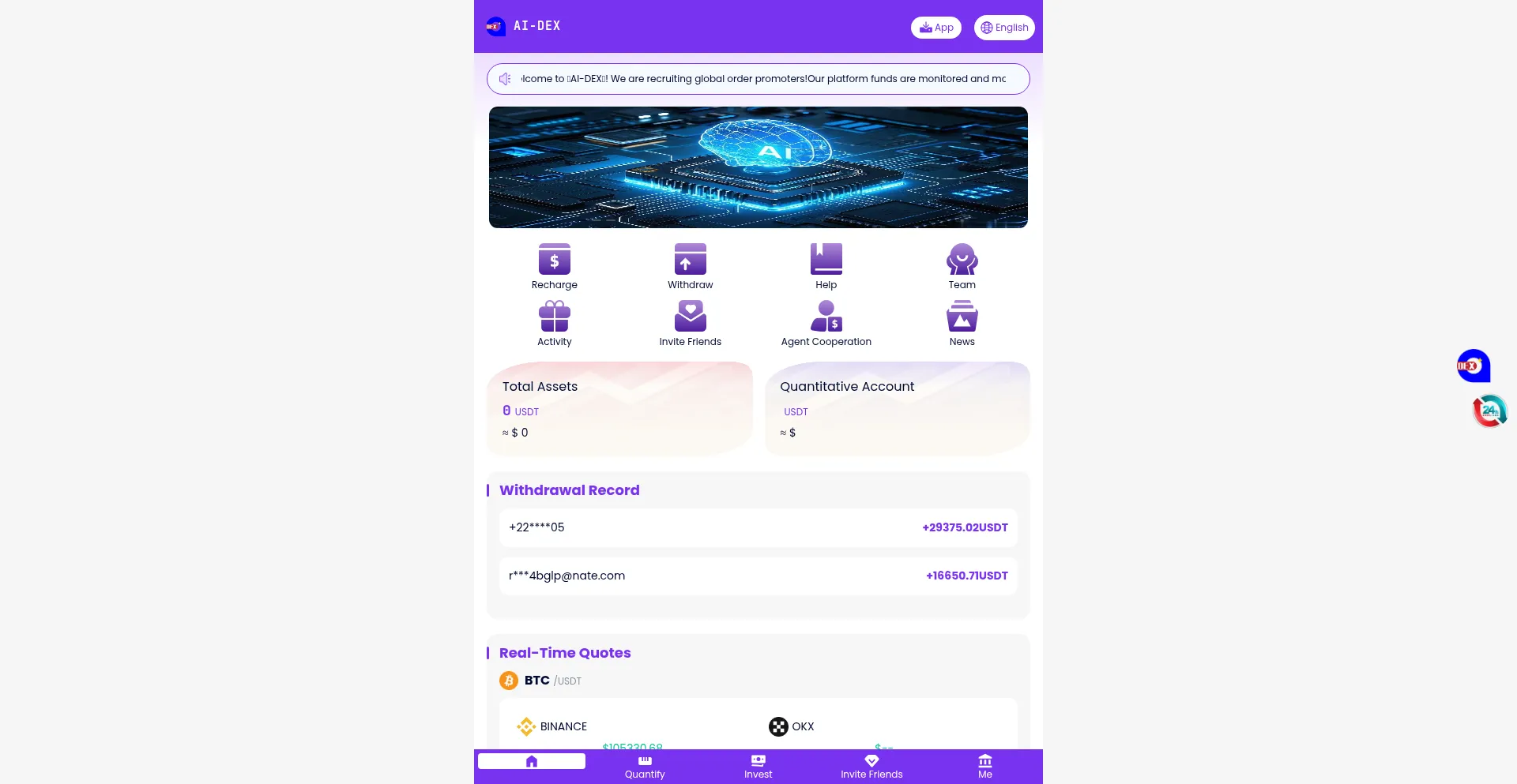 Website screenshot of 68b.cc