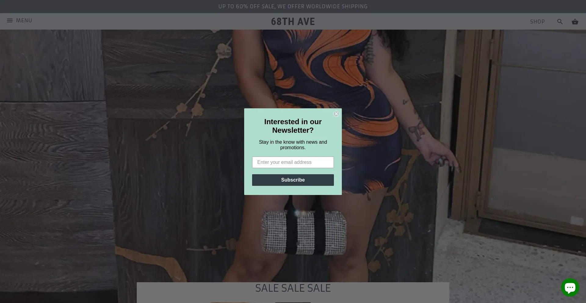 Website screenshot of 68thave.com