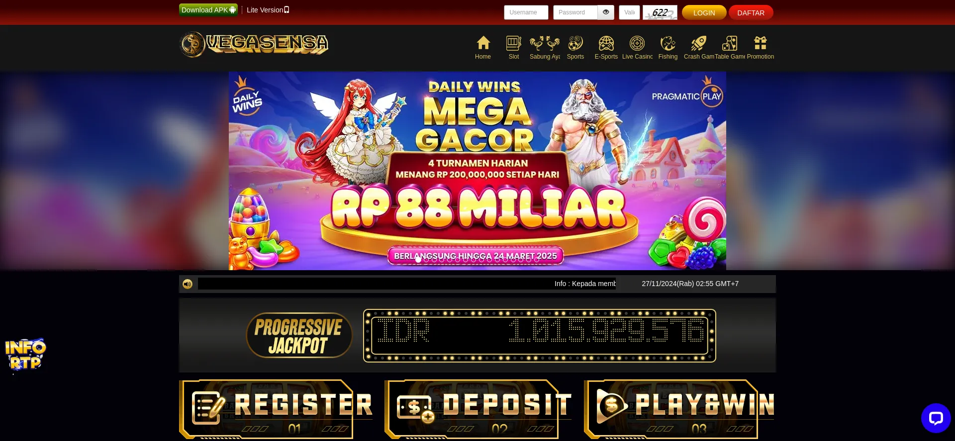 Website screenshot of 70vegasensa.com
