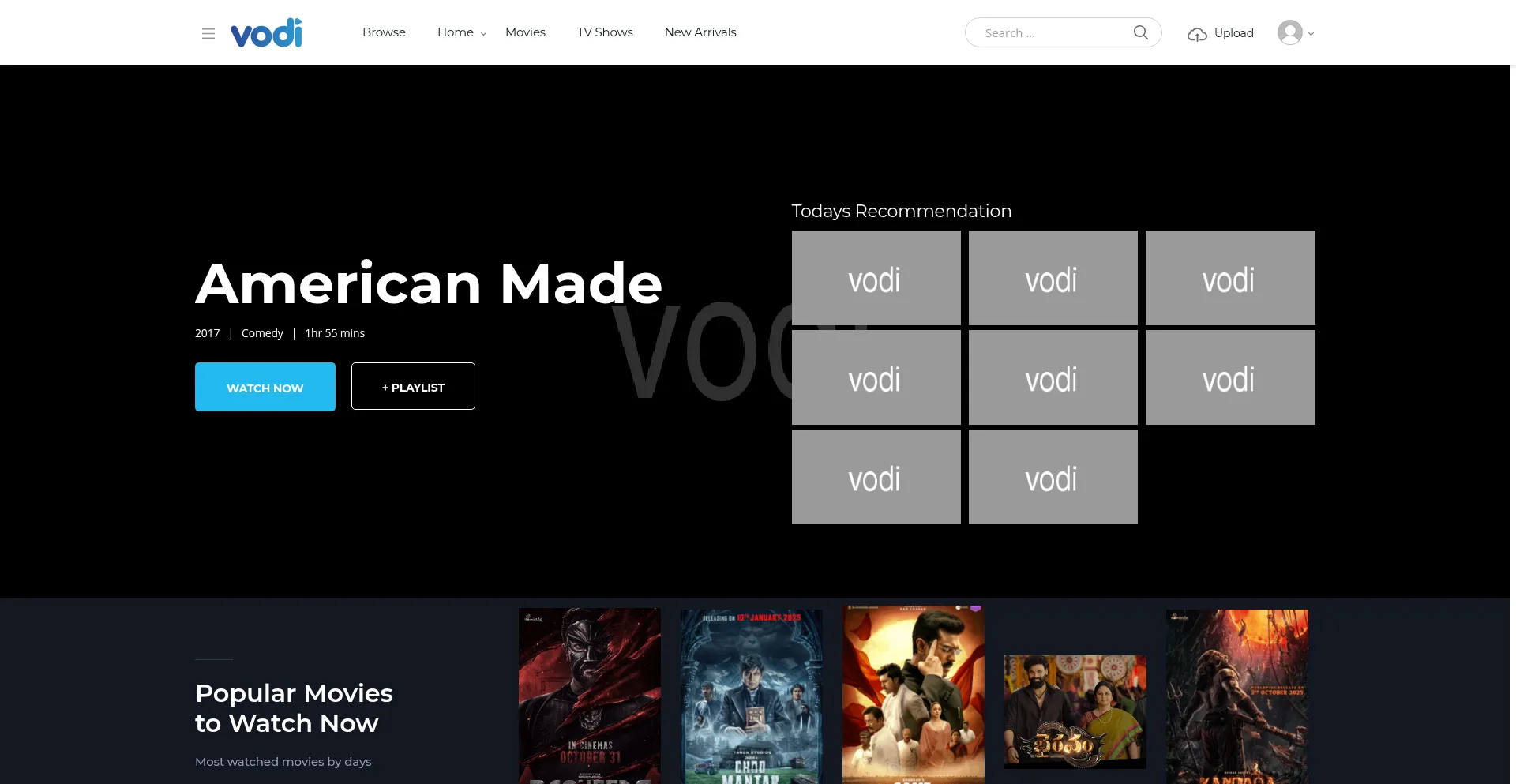 Website screenshot of 7movierulz.co.in