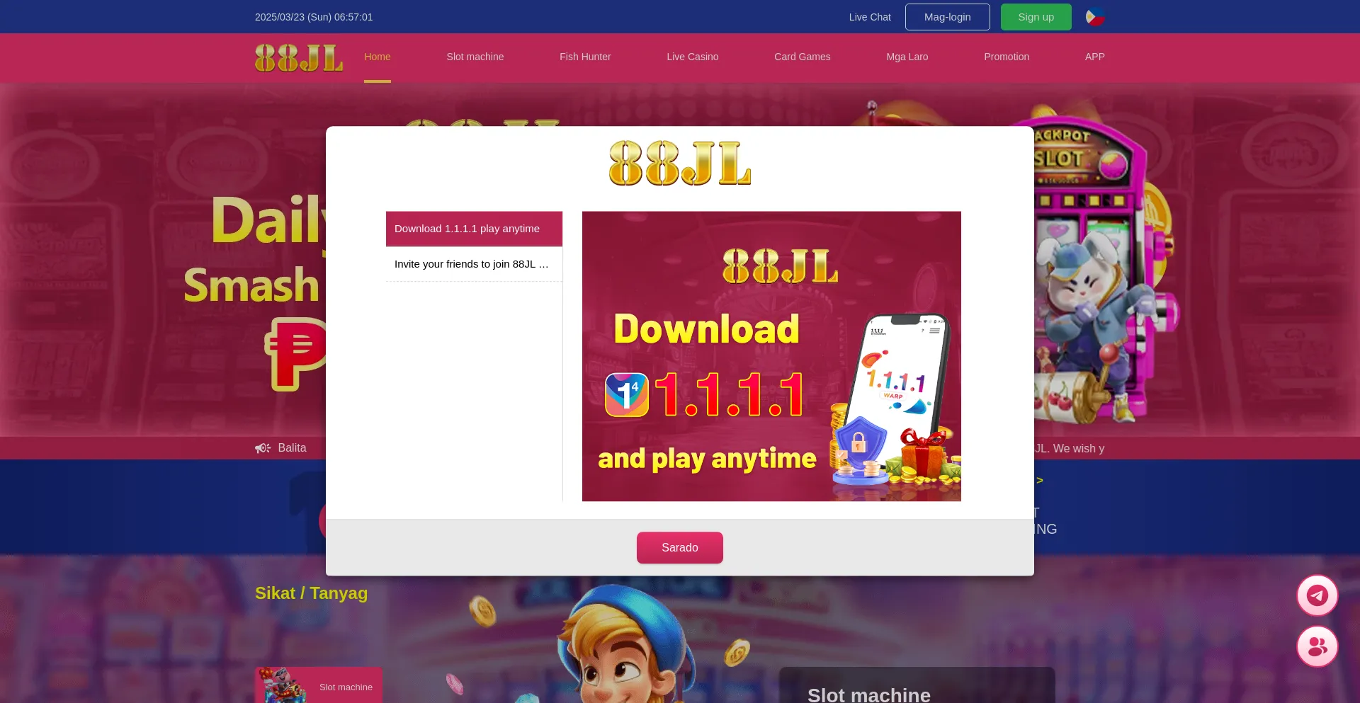 Website screenshot of 88jl.org
