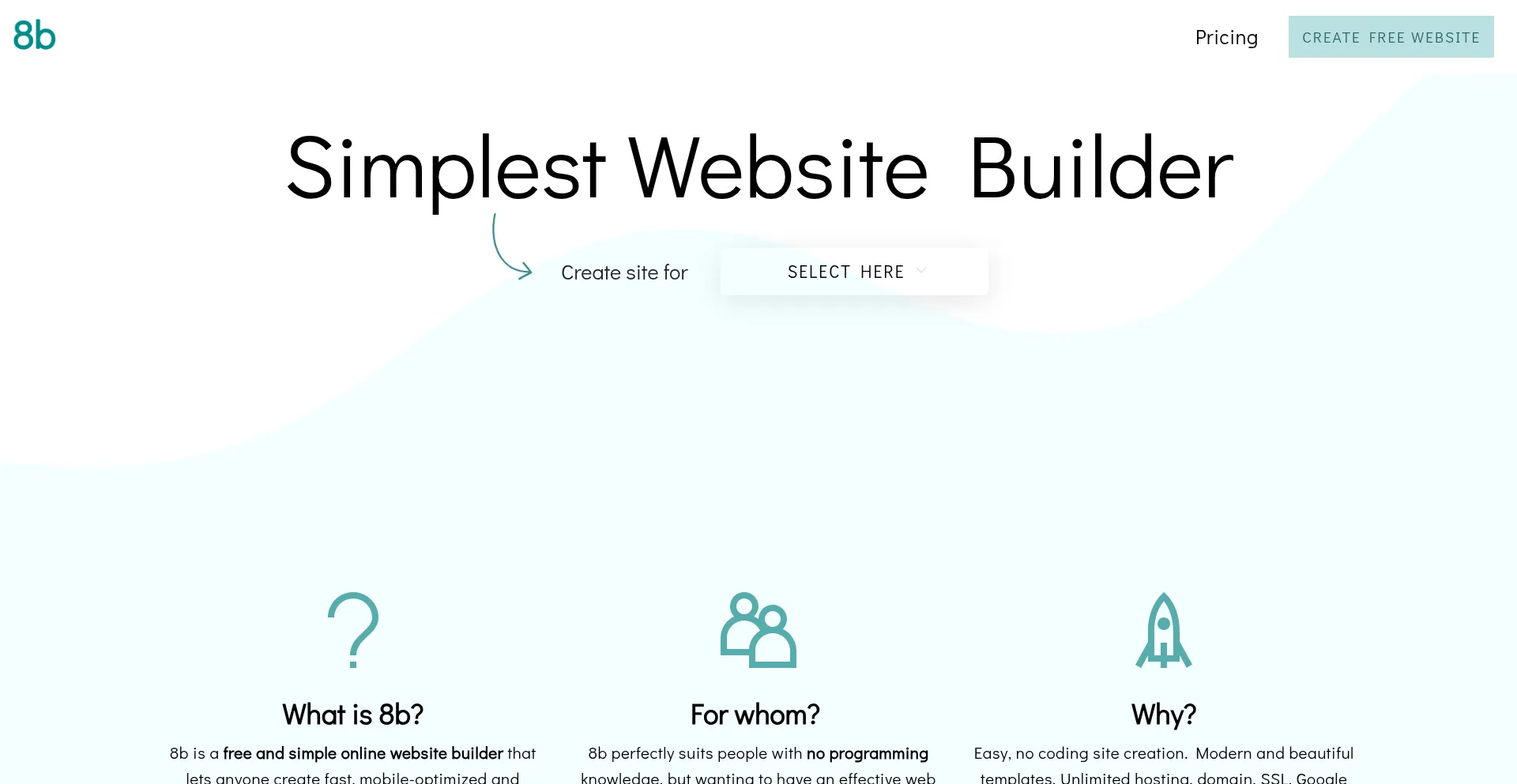 Website screenshot of 8b.com