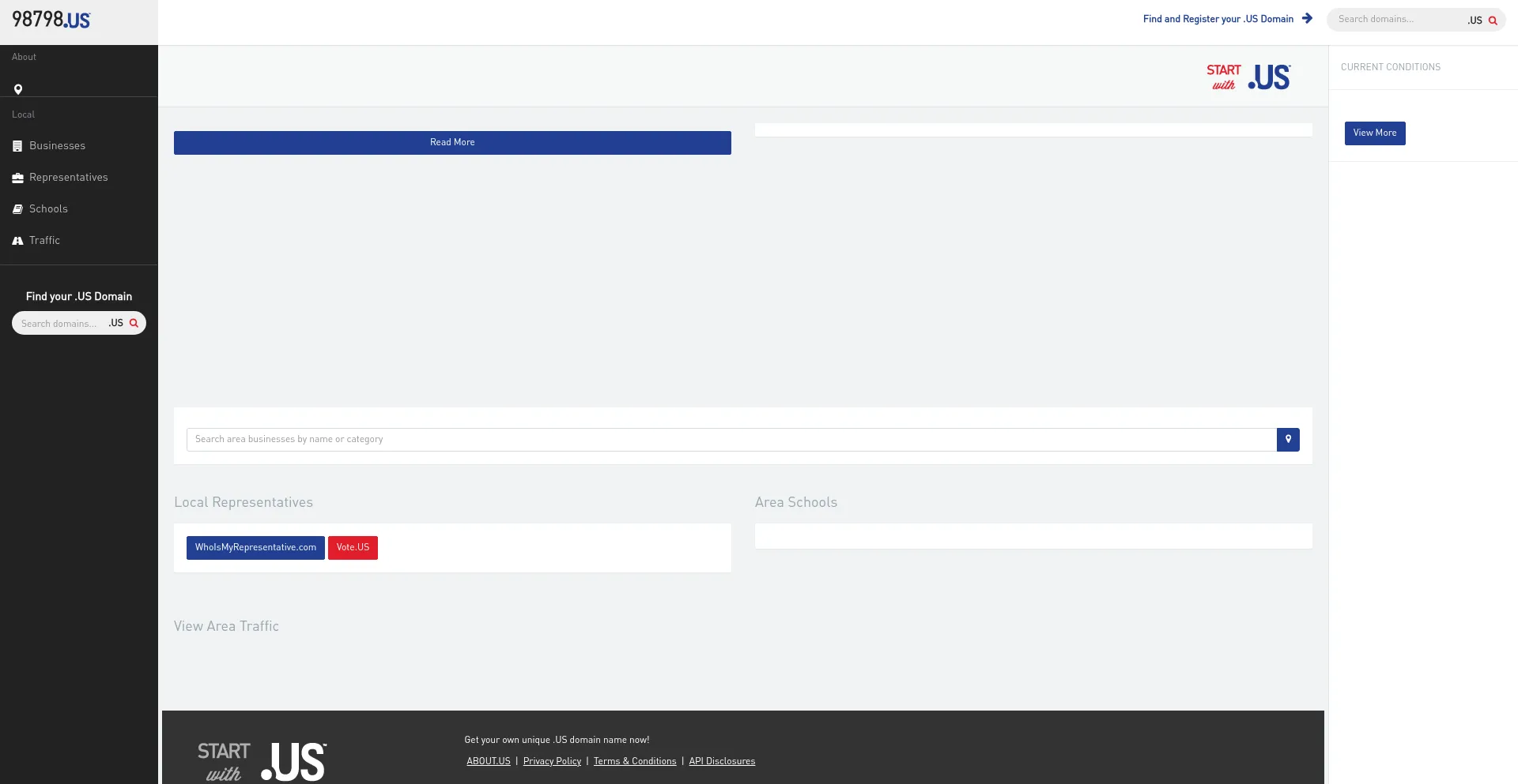 Website screenshot of 98798.us