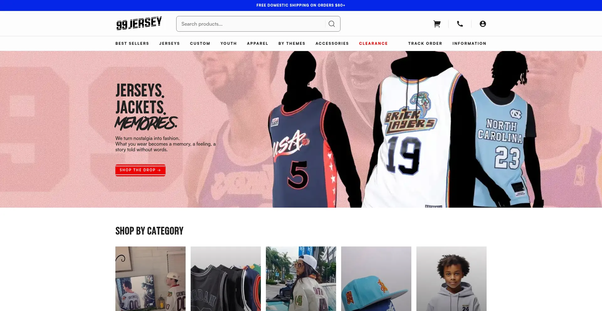 99jersey.com Screenshot
