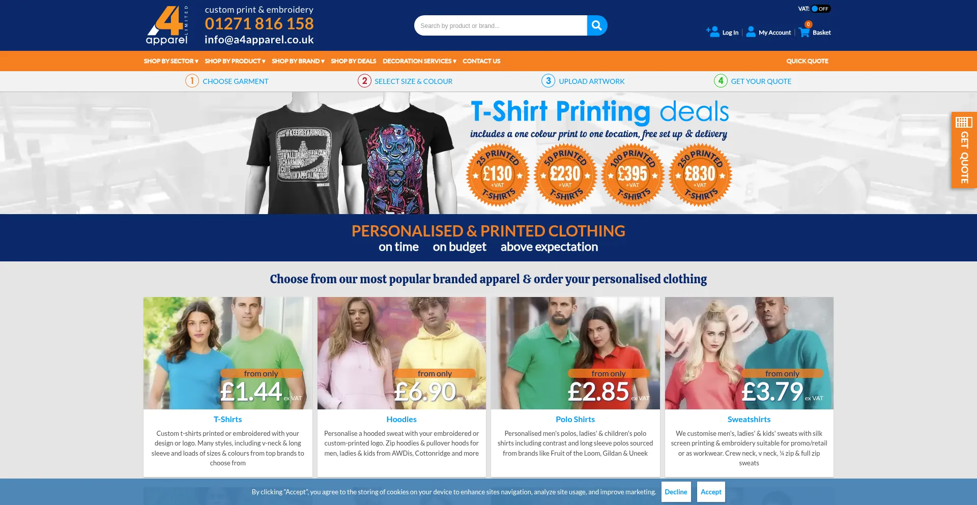 A4apparel.co.uk