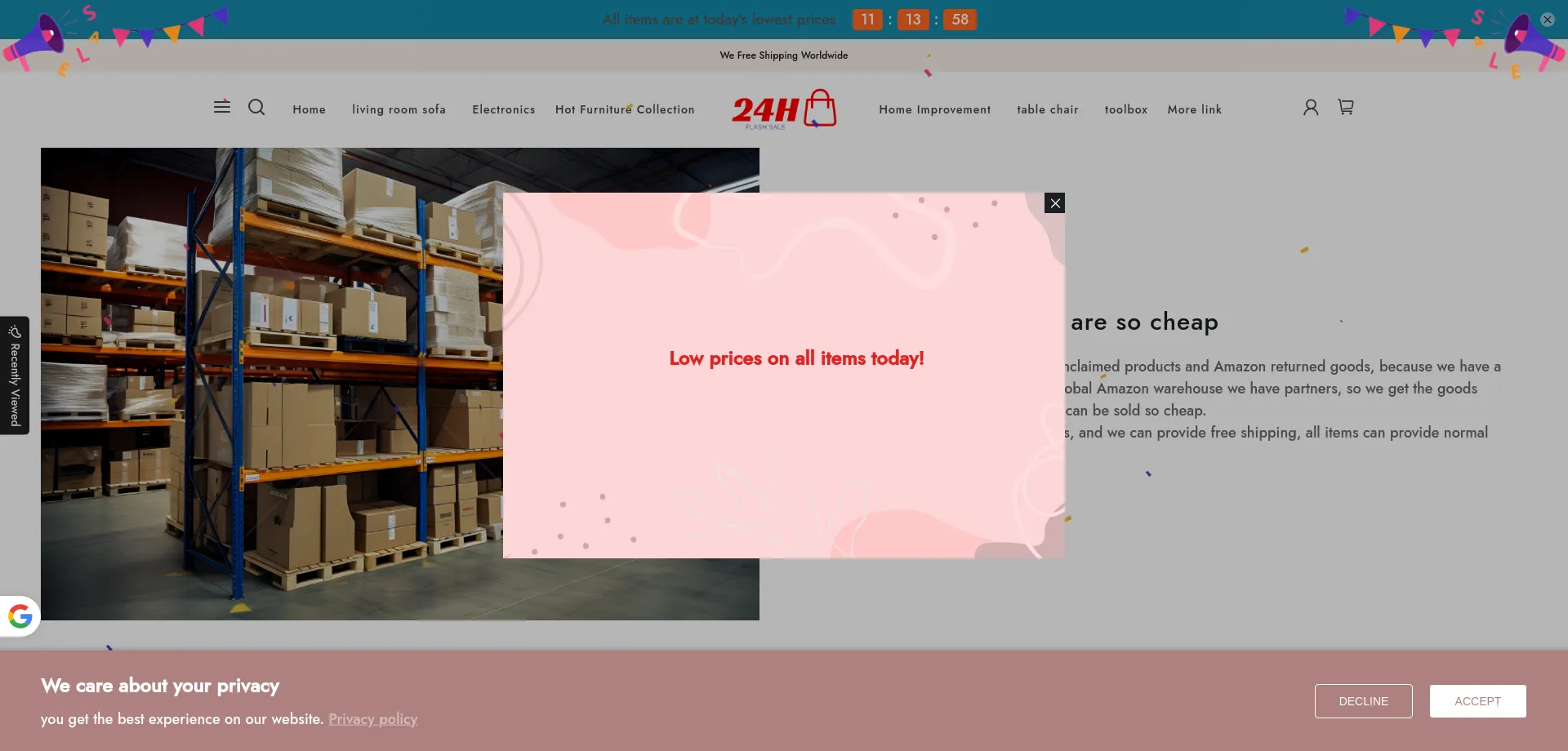 Website screenshot of A770.shop