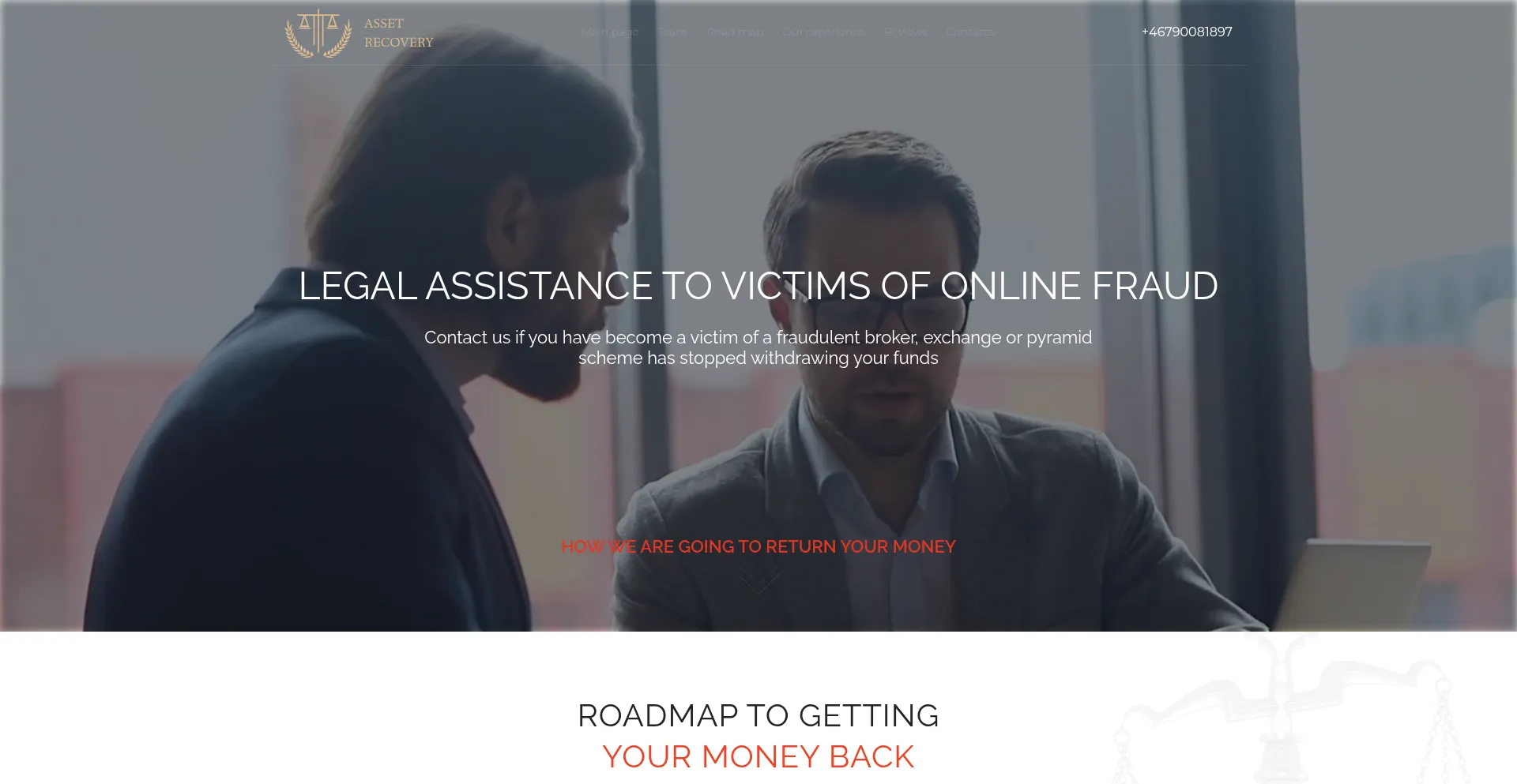 A-recovery.org Screenshot