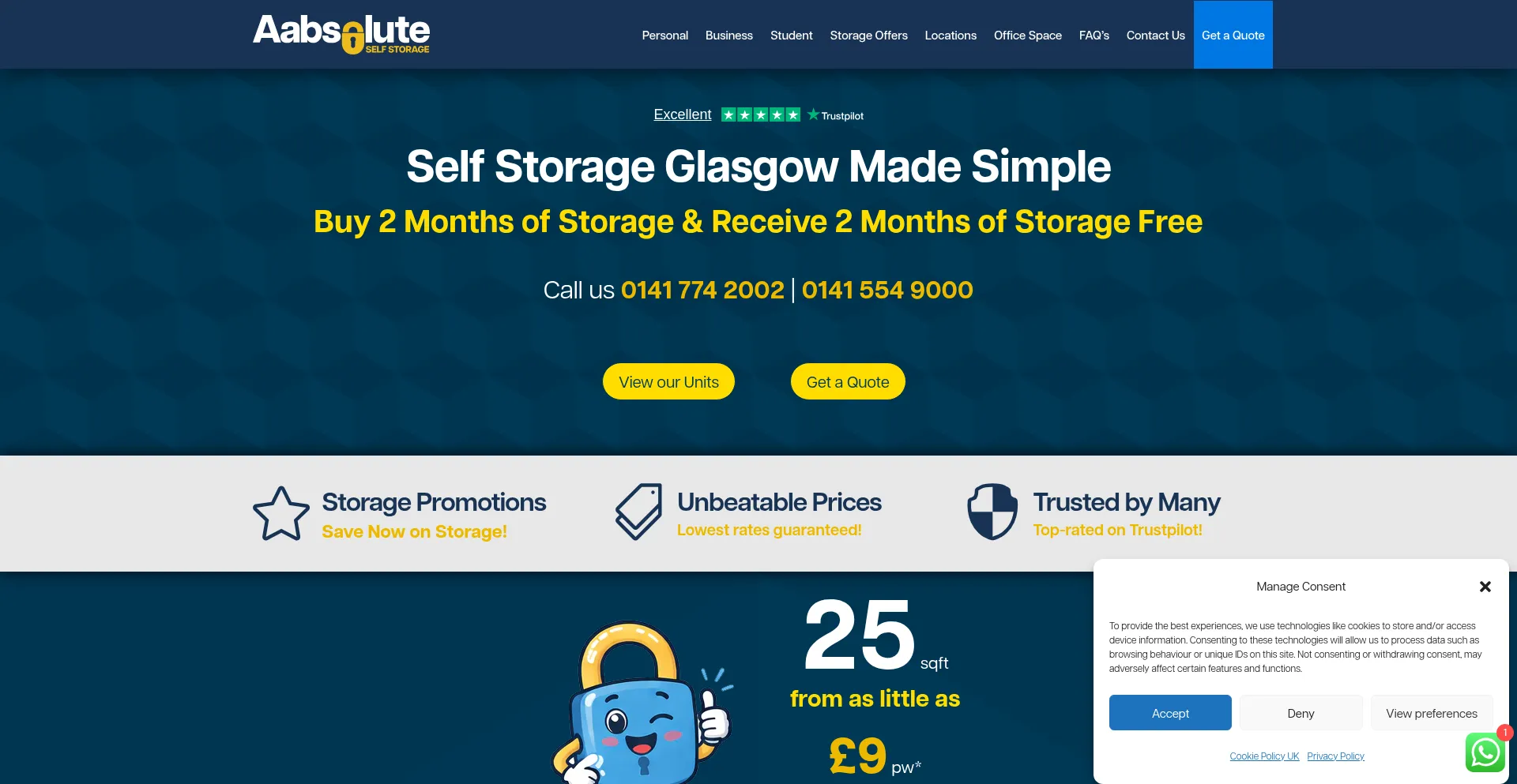 Aabsoluteselfstorage.co.uk