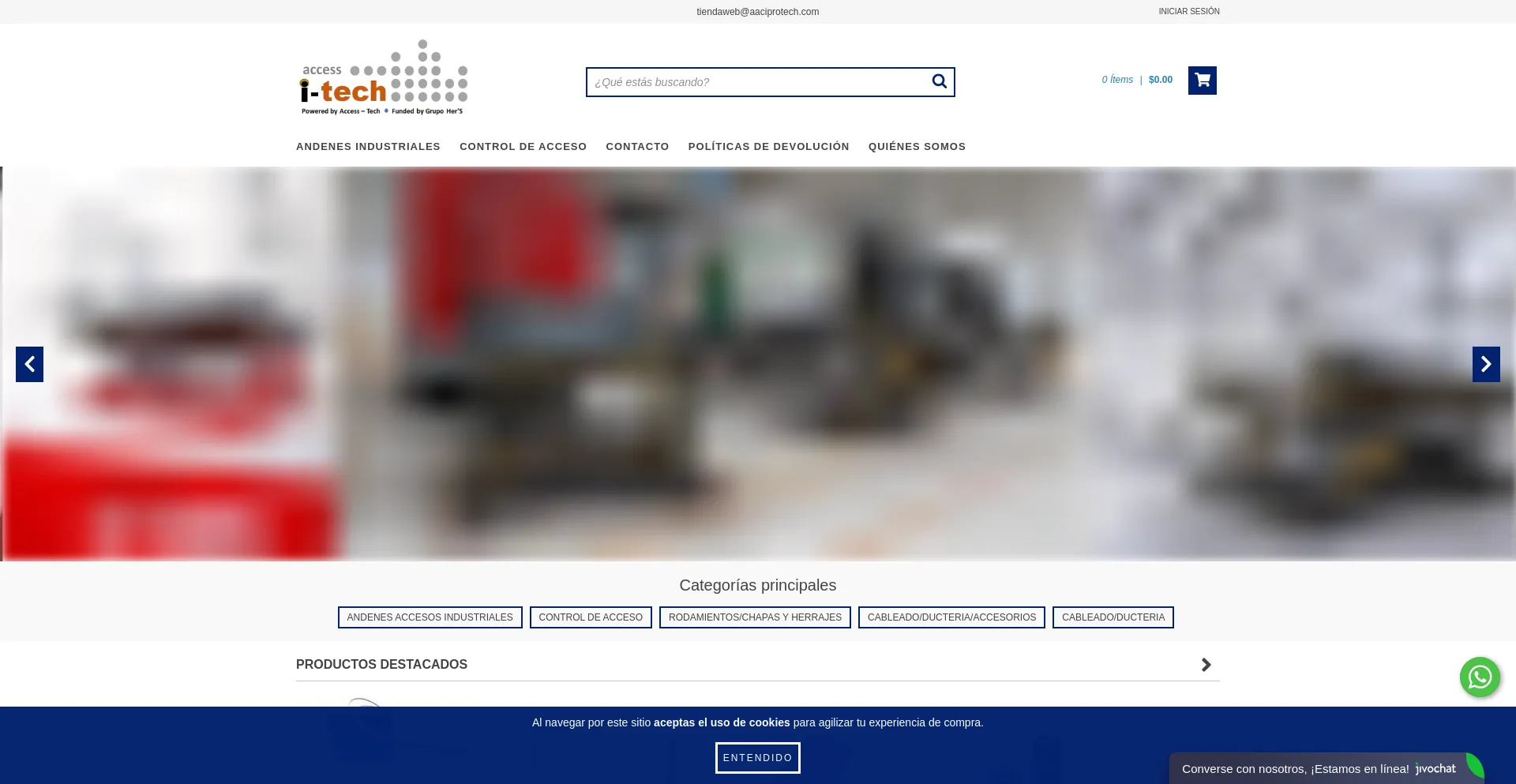 Website screenshot of Aaciprotech.com