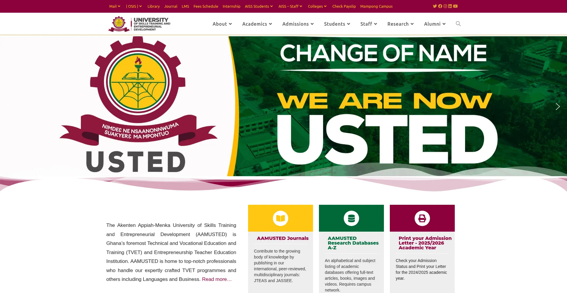 Aamusted.edu.gh
