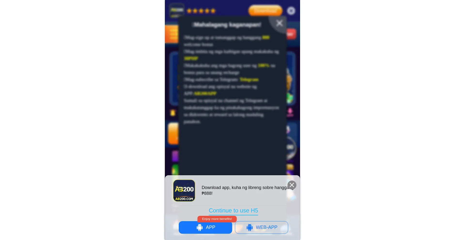 Website screenshot of Ab200.org