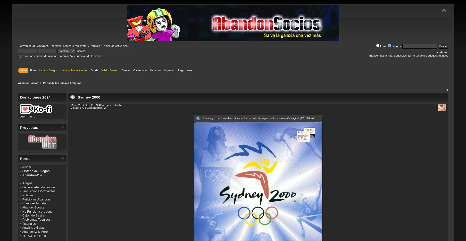 Website screenshot of Abandonsocios.org