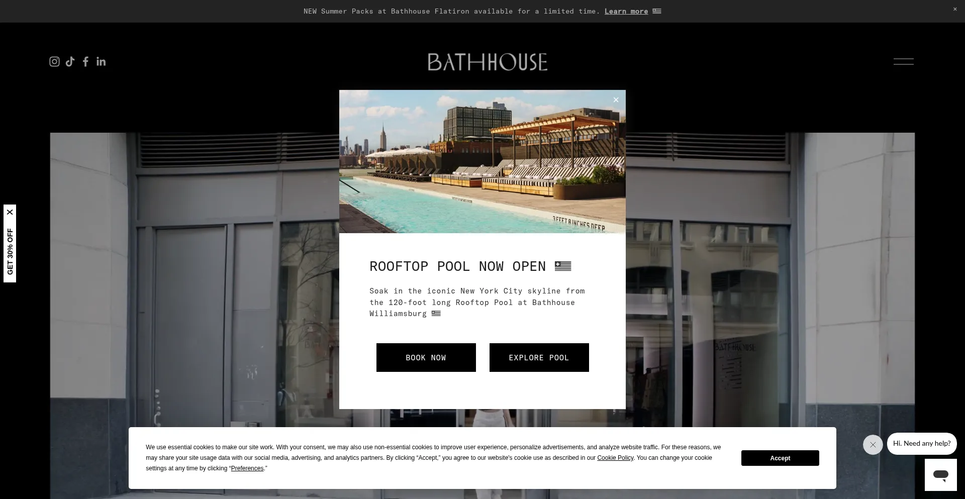 Website screenshot of Abathhouse.com