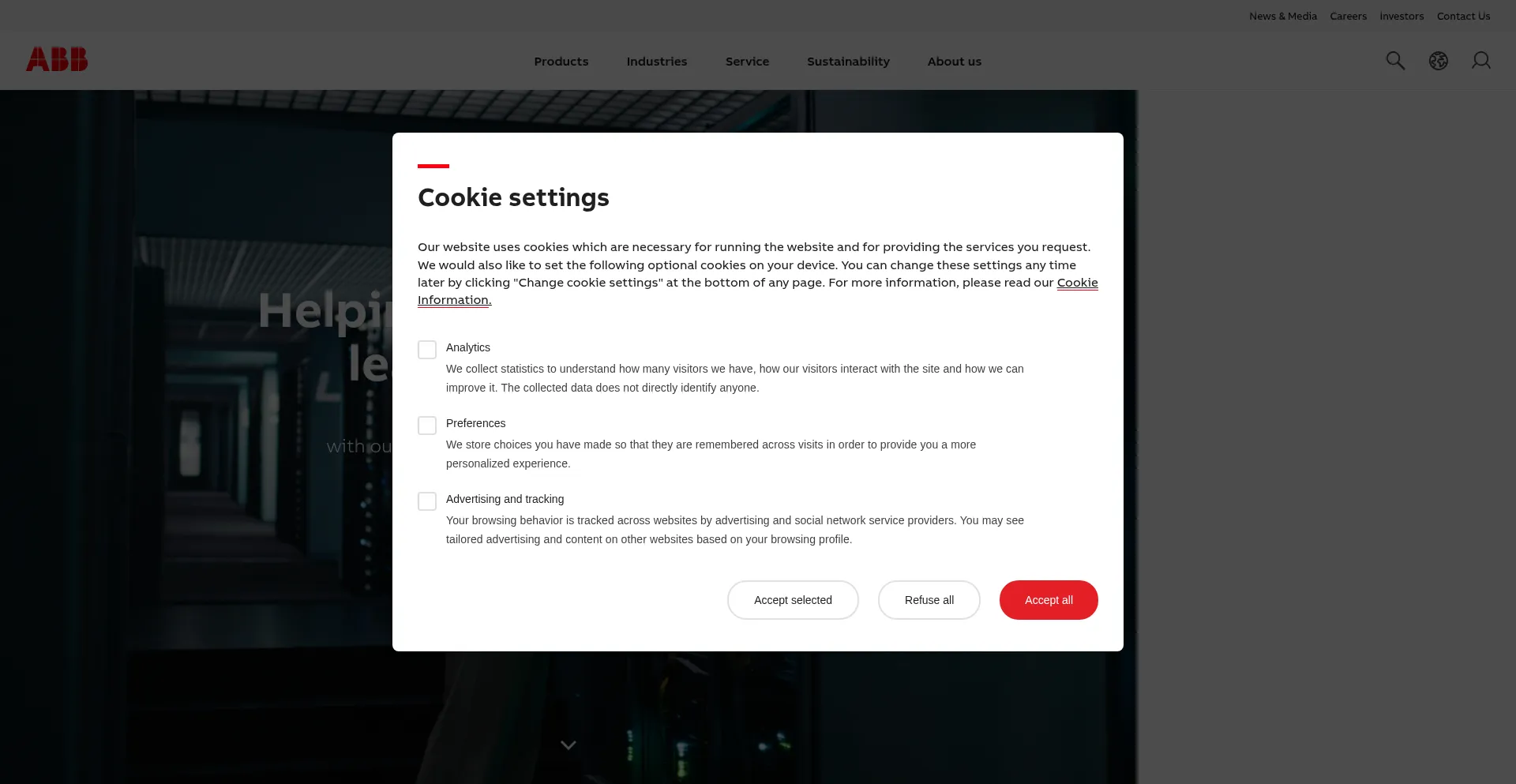 Abb.com Screenshot