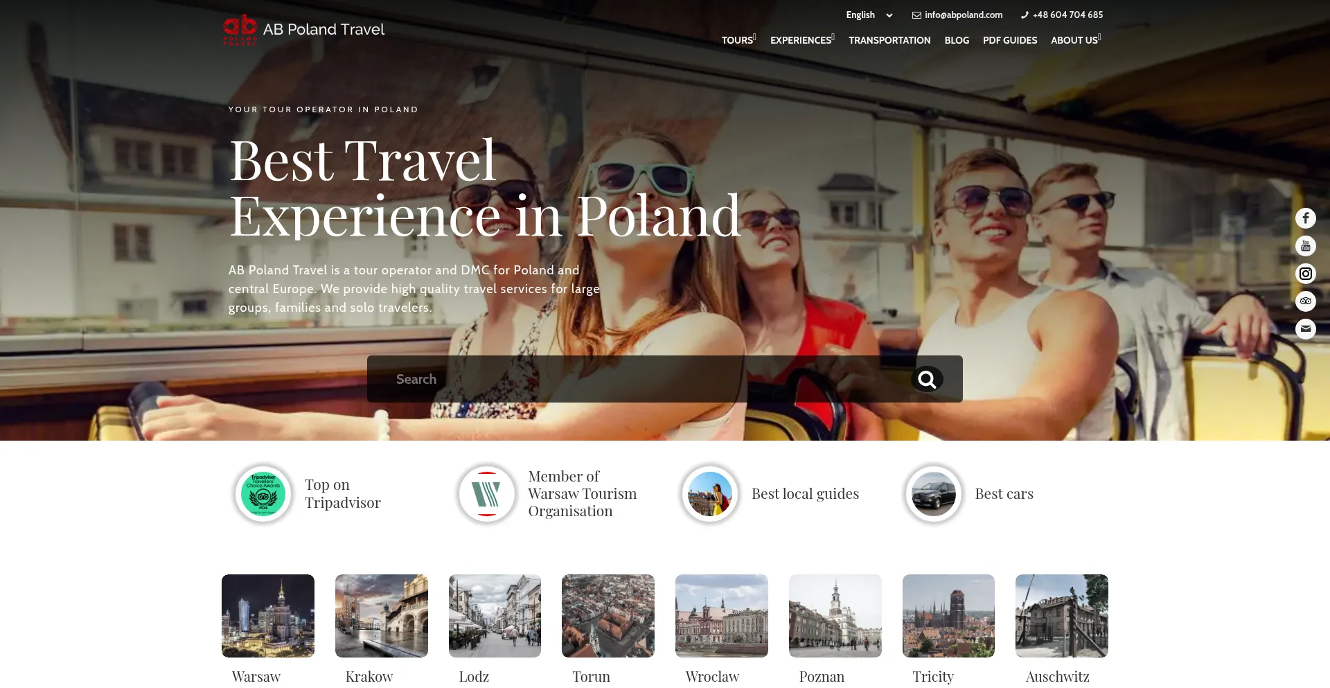Website screenshot of Abpoland.com