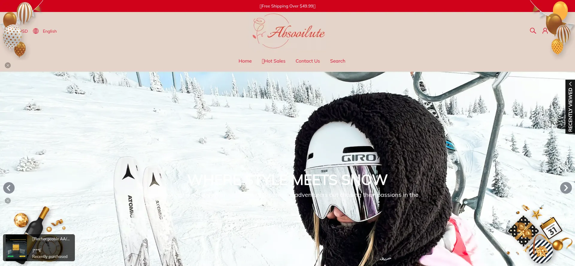 Website screenshot of Absooilute.com