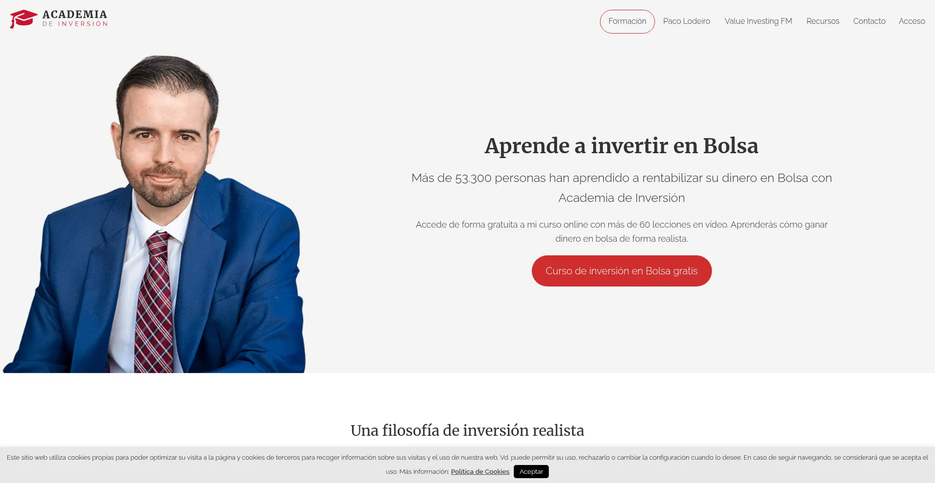 Academiadeinversion.com Screenshot
