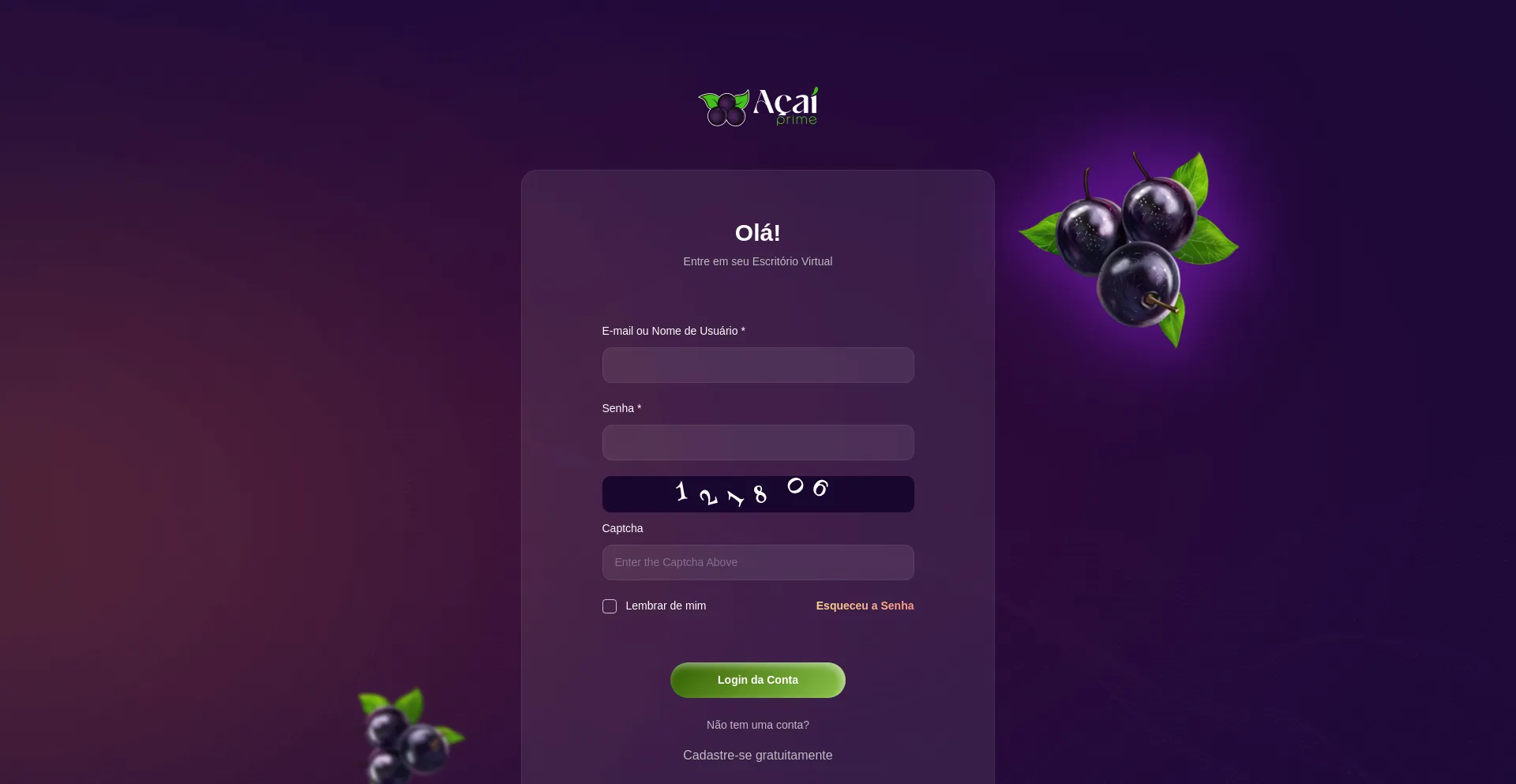 Website screenshot of Acaiprime.site