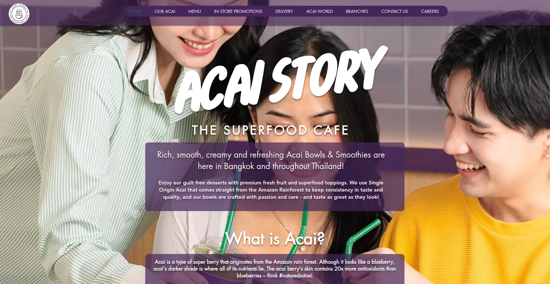 Website screenshot of Acaistorybkk.com