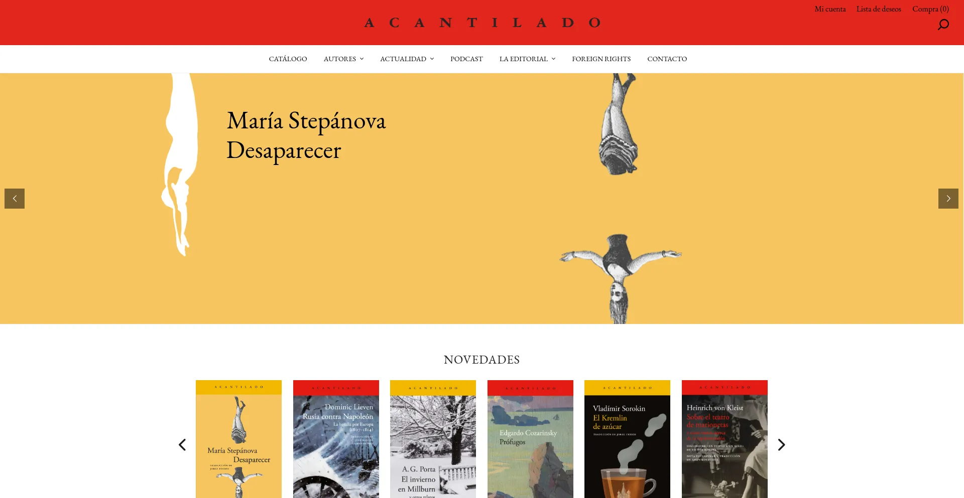 Acantilado.es Screenshot