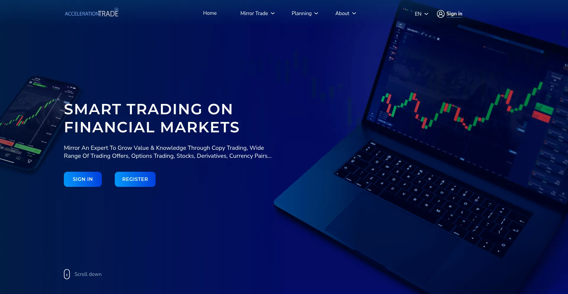 Website screenshot of Accelerationtradeltd.com