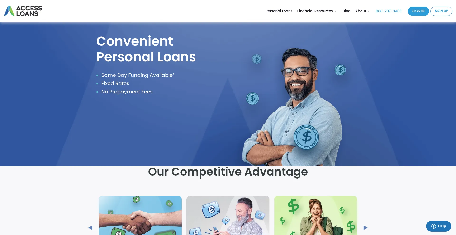 Accessloans.com Screenshot