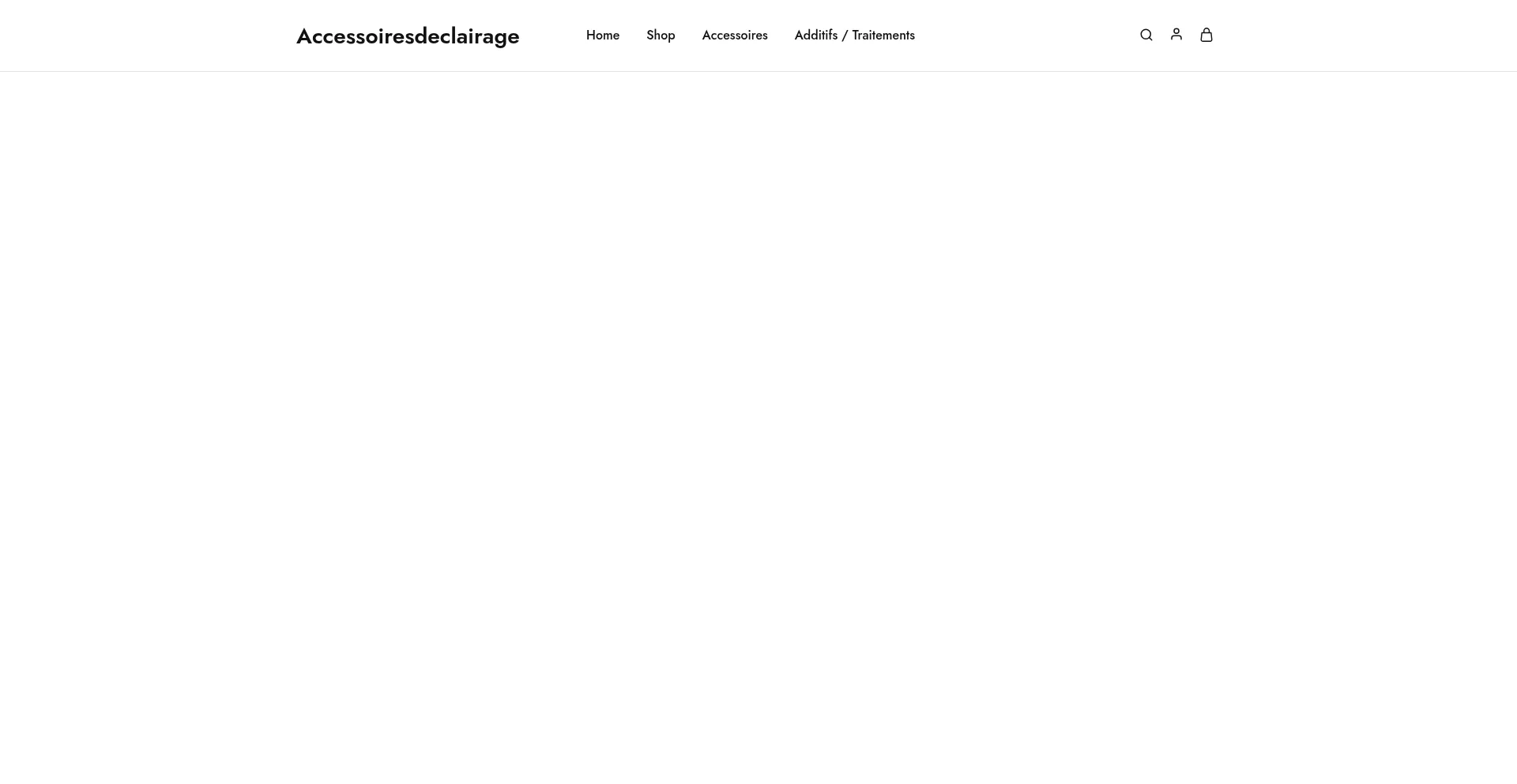 Website screenshot of Accessoiresdeclairage.com