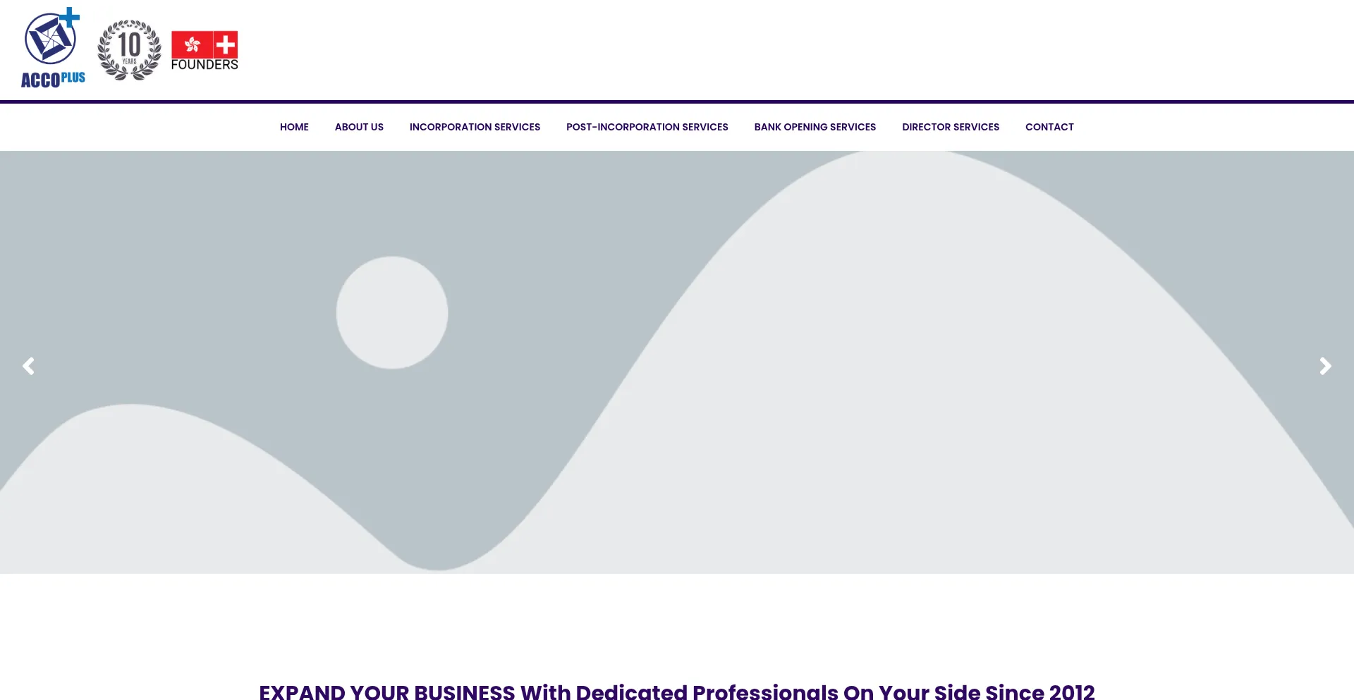 Website screenshot of Accoplus.net
