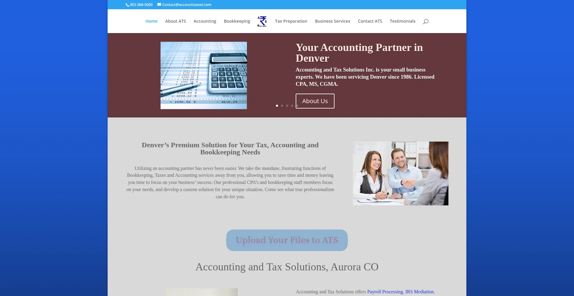 Accounttaxsol.com Screenshot